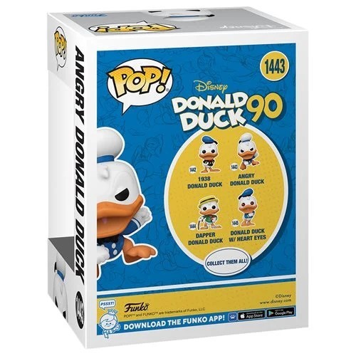 Funko Pop! 90th Anniversary Angry Donald Duck #1443 or Dapper Donald Duck #1444