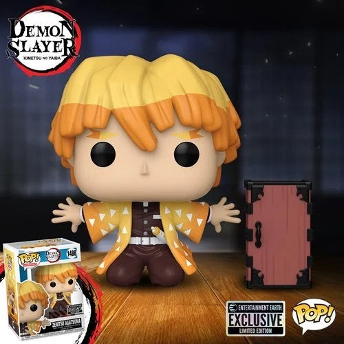 Demon Slayer Zenitsu Protecting Nezuko's Box Funko Pop! #1488 - Entertainment Earth Exclusive