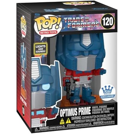 Funko Pop! Lights and Sounds Optimus Prime Exclusive #120 | Transformers | Authentic Funko