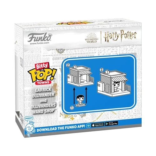 Funko Pop! | Bitty Pop | Town | Harry Potter | Garrick Ollivander and Wand Shop #146 | Mini figure | genuine