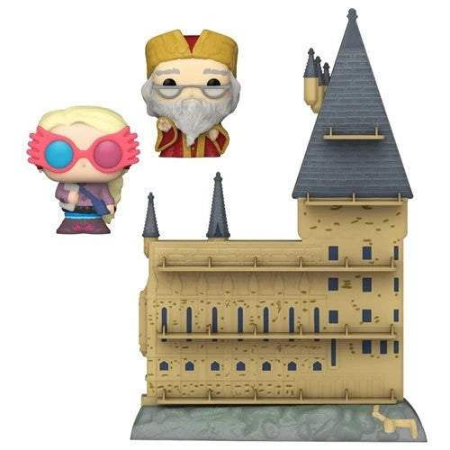 Harry Potter Hogwarts Castle Funko Bitty Pop! Display Shelf | Albus Dumbledore Funko Bitty Pop! Mini-Figure #27 and 1x Luna Lovegood (with Glasses) Funko Bitty Pop! Mini-Figure #41