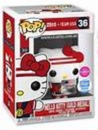 Funko Pop! Limited Edition Hello Kitty(Gold Medal) Team USA #36 Flocked