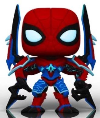 Funko Pop! Marvel Spiderman Bobble-Head Mech Strike Monster Hunters #997 Chase Limited Edition Glow In The Dark