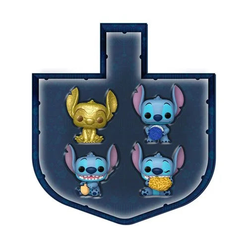 Funko | Lilo & Stitch | Hanukkah Pocket Pop! Mini-Figure Dreidel 4-Pack Set